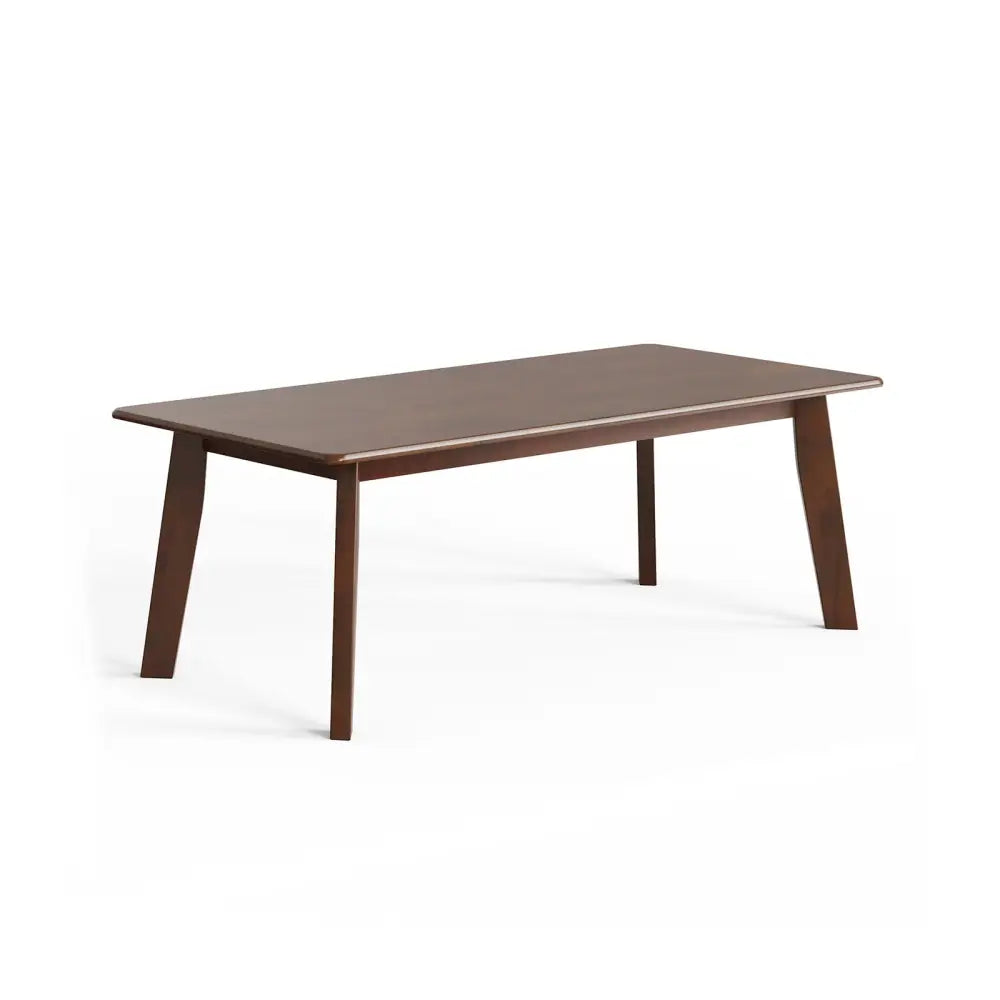 Rectangular Modern Wooden Coffee Table with Rubber Leg - Coffee - Coffee Tables