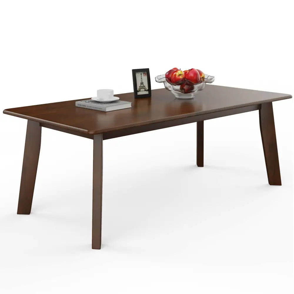 Rectangular Modern Wooden Coffee Table with Rubber Leg - Coffee - Coffee Tables