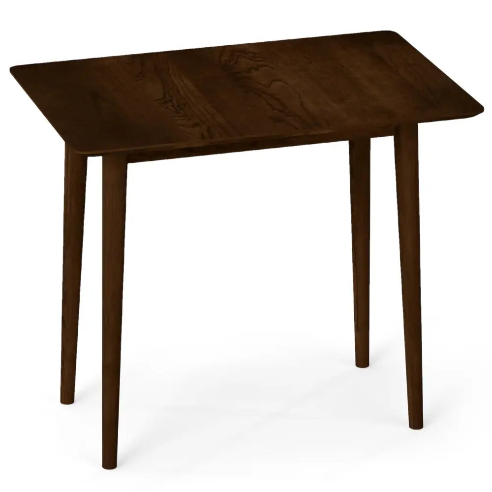 Rectangular Wooden Dining Table for 2-4 34 Inch Farmhouse Solid Wood Kitchen Table-Walnut - Walnut - Dining Tables
