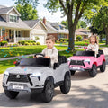 Ride on Car 24V 4WD Licensed LEXUS GX550 Electric Vehicle with Remote for Boys Girls Aged 3+-Grey - Gray - Powered Ride
