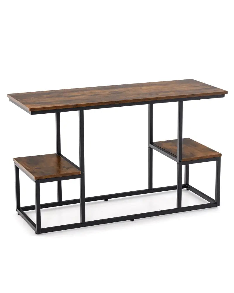 Rustic TV Console Table for 50 Inches TVs-Rustic Brown - Rustic Brown - Entertainment Centers & TV Stands
