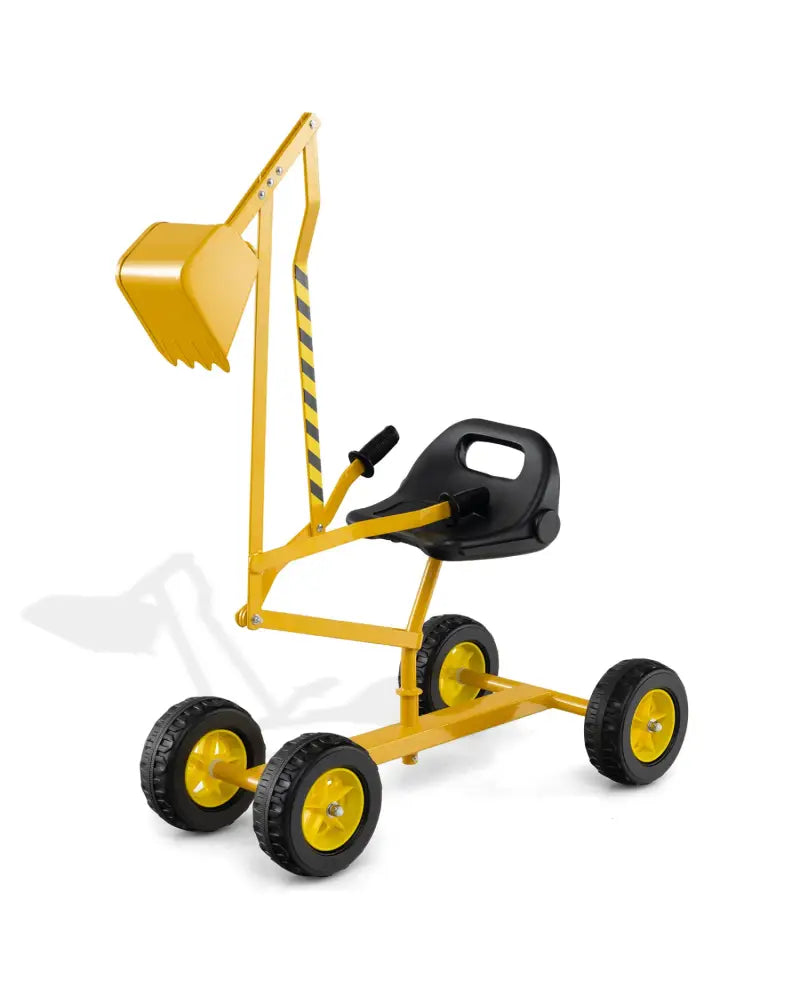 Sand Digger for Kids with 2-Handed Controls and Flexible Shovel-Yellow - Yellow - Sandboxes