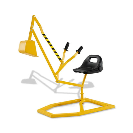 Sandbox Toy Digger with 2-Handed Controls and Flexible Shovel for Kids-Yellow - Yellow - Sandboxes