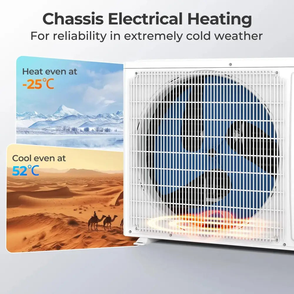 SEERXtreme Series 24000 BTU 25 SEER2 208-230V Mini Split Heat Pump Heating at -25â„ƒ WiFi Enabled Costway
