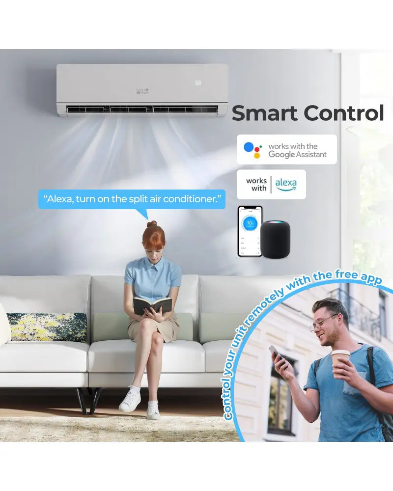 SEERXtreme Series 24000 BTU 25 SEER2 208-230V Mini Split Heat Pump Heating at -25„ƒ WiFi Enabled - White - 24000 BTU