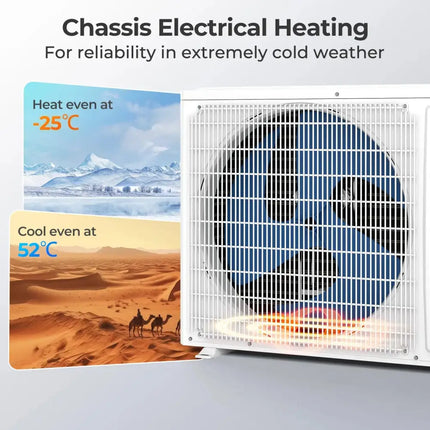 SEERXtreme Series ENERGY STAR Certified 18000 BTU 25 SEER2 208-230V Mini Split Heat Pump Heating at -25â„ƒ Costway