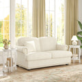 Set of 2 15 Inch 2-Tier Round End Table with Storage Shelf-White - White - End & Side Tables