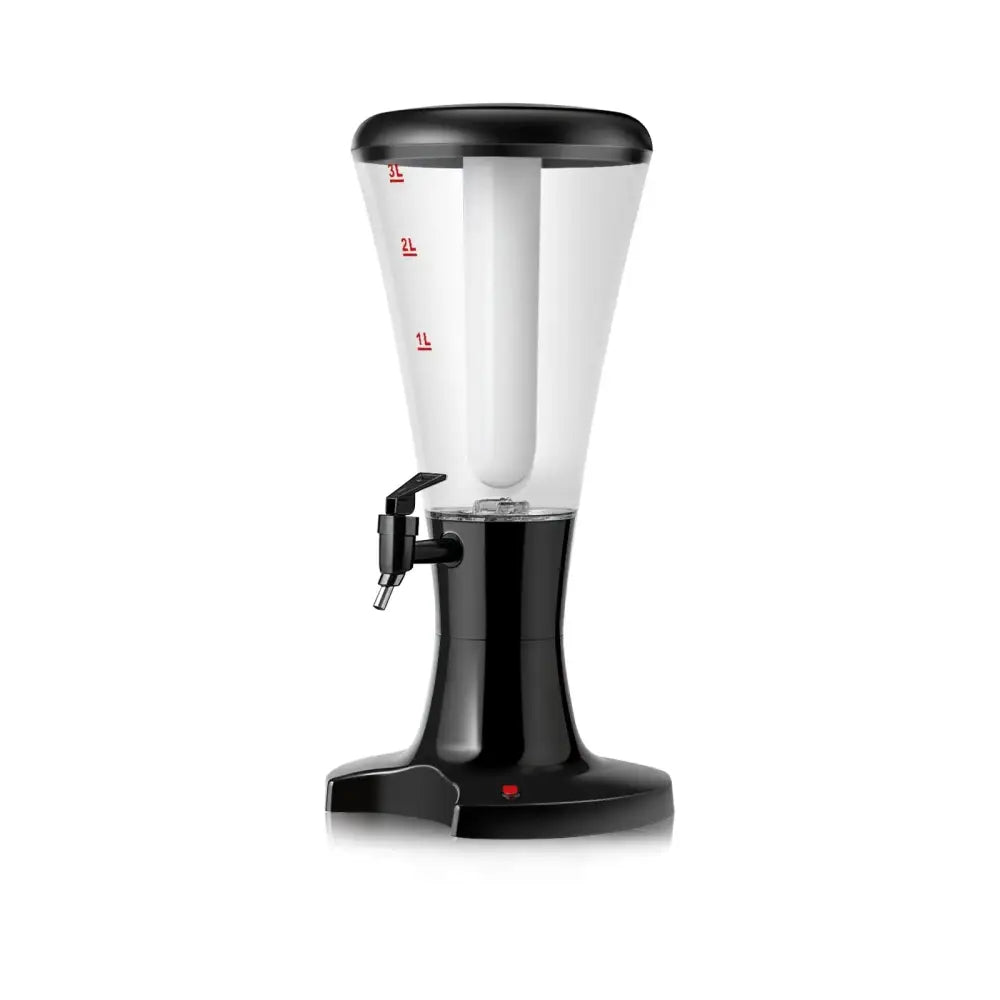 Set of 2 3L Draft Beer Tower Dispenser with LED Lights Costway