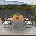 Set of 2/4 Patio Wicker Chairs with Soft Zippered Cushion-Set of 4 - Off White - Patio Dining Chairs