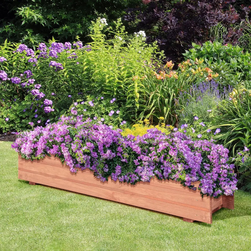Set of 2 Wooden Decorative Raised Garden Bed for Yard and Window-Brown - Brown - Raised Garden Beds