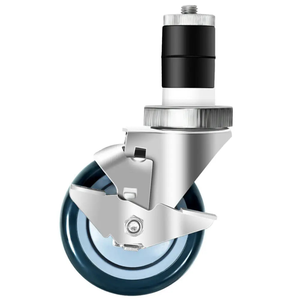 Set of 4 Swivel Caster Wheel with Brake - Kitchen Islands & Carts