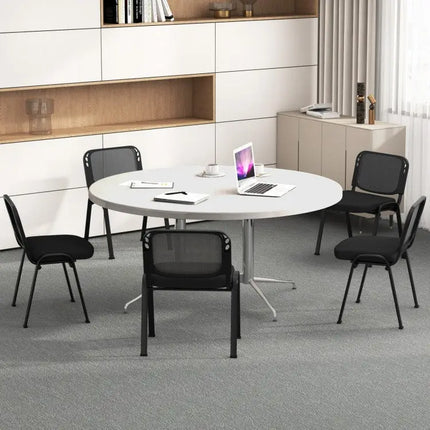 Set of 5 Stackable Conference Chairs with Mesh Back - Oasis Home Essentials