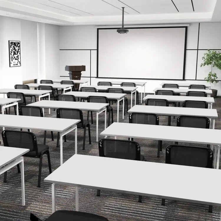Set of 5 Stackable Conference Chairs with Mesh Back - Oasis Home Essentials