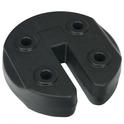 Set of 6 Canopy Weights 30lbs Weight Plate Kit with No-Pinch Design - Black - Outdoor Umbrella Bases