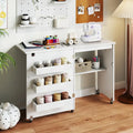 Sewing Machine and Table Set with Charging Station Folding Craft Desk and Beginner Sewing Machine - Office Desks
