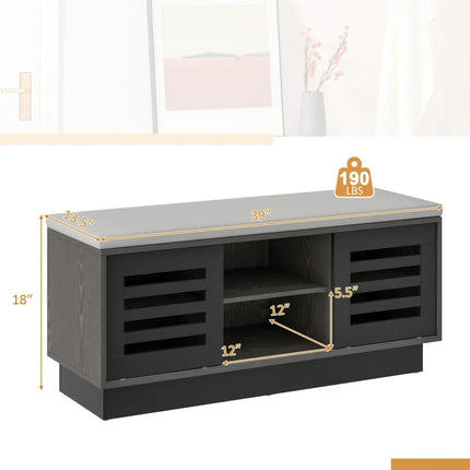 Shoe Bench with 6 Storage Compartments and 3 Adjustable Shelves-Gray - Gray - Shoe Racks & Storage Benches