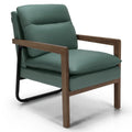 Single Sofa Chair with Extra-Thick Padded Backrest and Seat Cushion-Green - Green - Accent Chairs