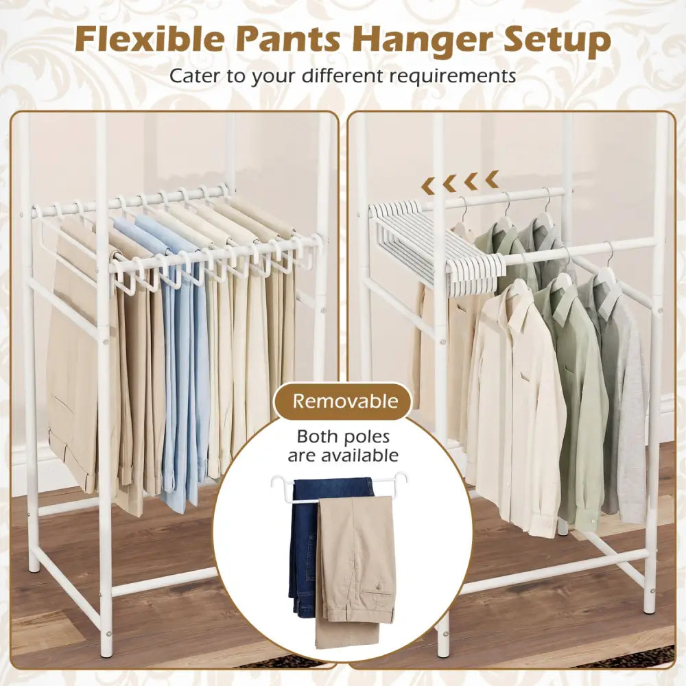 Slim Coat Rack Freestanding Garment Organizer with 8 Hanging Rods - Coat Racks & Hall Trees