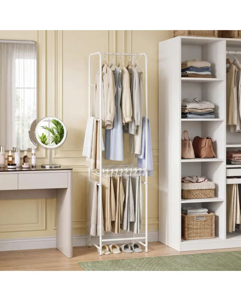 Slim Coat Rack Freestanding Garment Organizer with 8 Hanging Rods - Coat Racks & Hall Trees