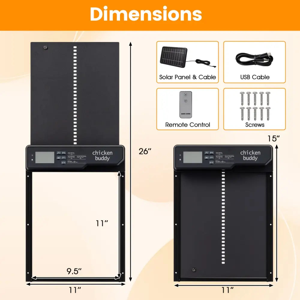 Solar Powered Automatic Chicken Coop Door - Chicken Coops