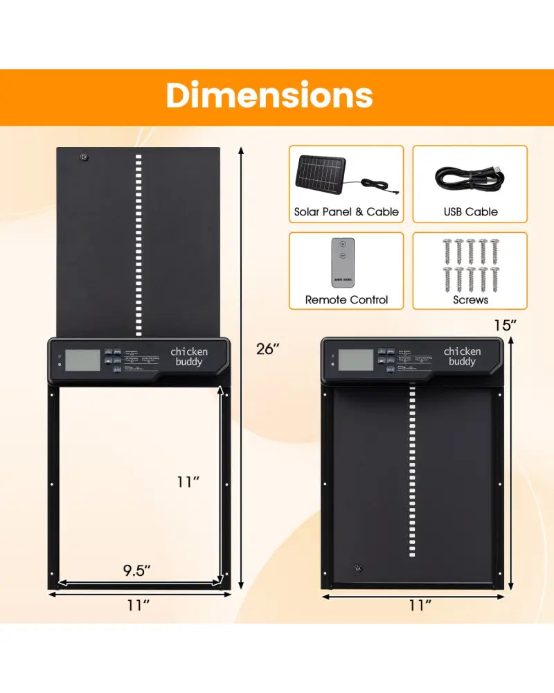 Solar Powered Automatic Chicken Coop Door - Chicken Coops