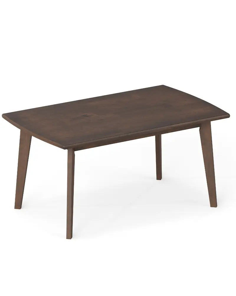 Solid Wood Modern Coffee Table with Tapered Legs-Walnut - Walnut - Coffee Tables