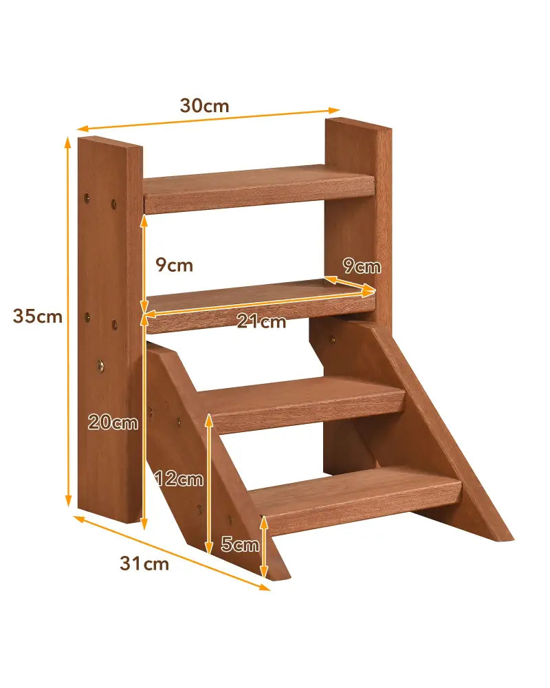 Solid Wood Plant Stand for Flowerpots and Succulents - Natural - Plant Stands