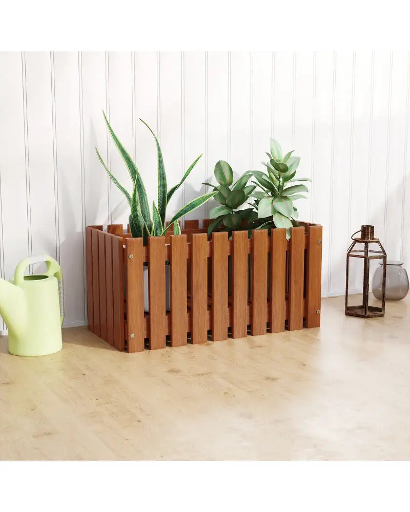 Solid Wood Raised Garden Bed for Flower and Vegetable - Natural - Raised Garden Beds