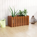 Solid Wood Raised Garden Bed for Flower and Vegetable - Natural - Raised Garden Beds