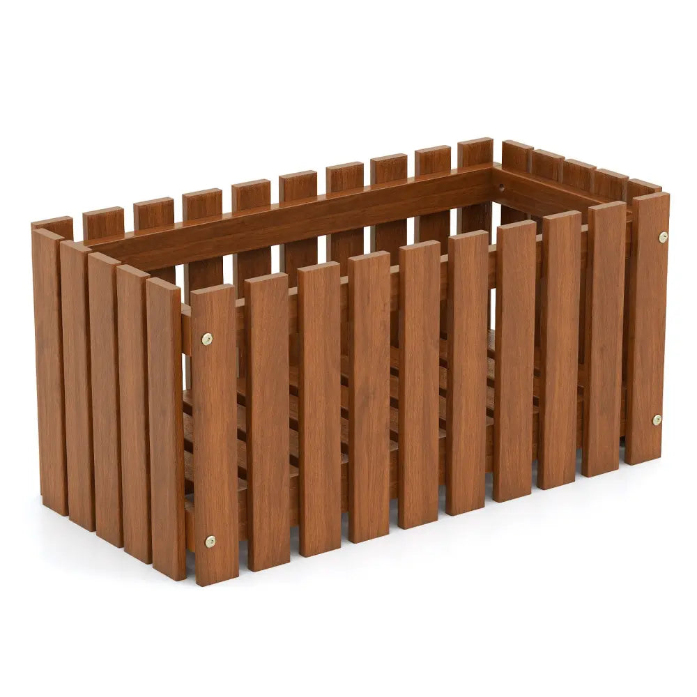 Solid Wood Raised Garden Bed for Flower and Vegetable - Natural - Raised Garden Beds