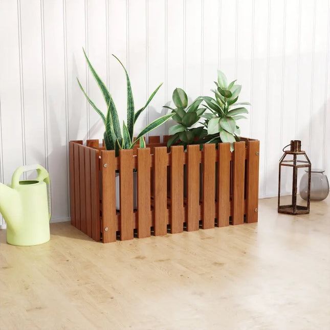 Solid Wood Raised Garden Bed for Flower and Vegetable - Natural - Raised Garden Beds