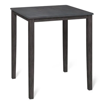 Square Dining Table with Solid Wood Frame for 4-Person-Gray - Gray - Dining Tables
