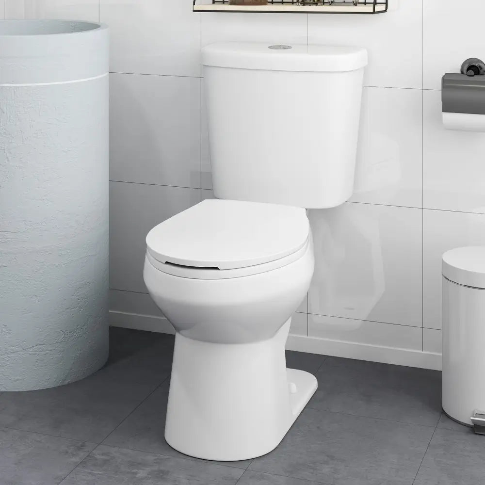 Standard Toilet with 17.5 Inch ADA Comfort Chair Height Seat - White - Toilet