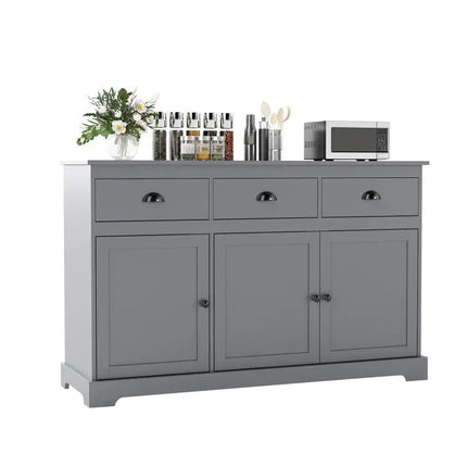 Standing Floor Lamp and Sideboard Buffet Storage for Dining Room - Kitchen & Dining