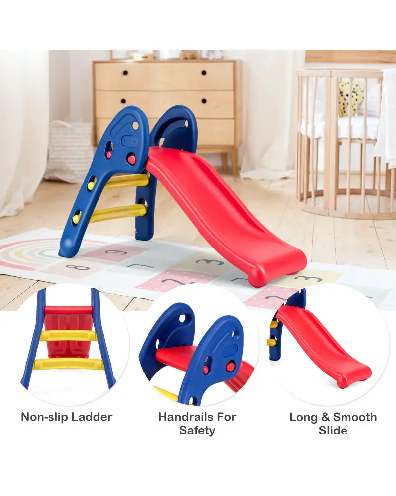 Step 2 Children Folding Plastic Slide - Red - Climbers & Slides