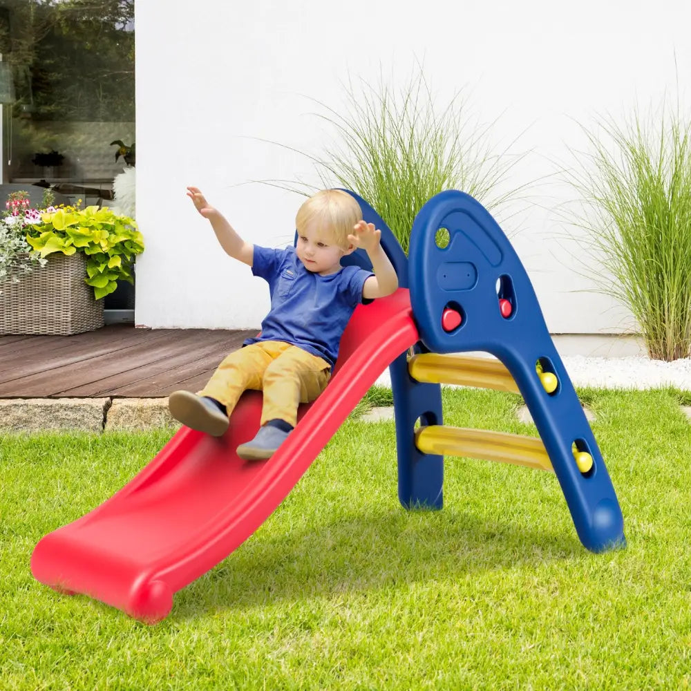 Step 2 Children Folding Plastic Slide - Red - Climbers & Slides