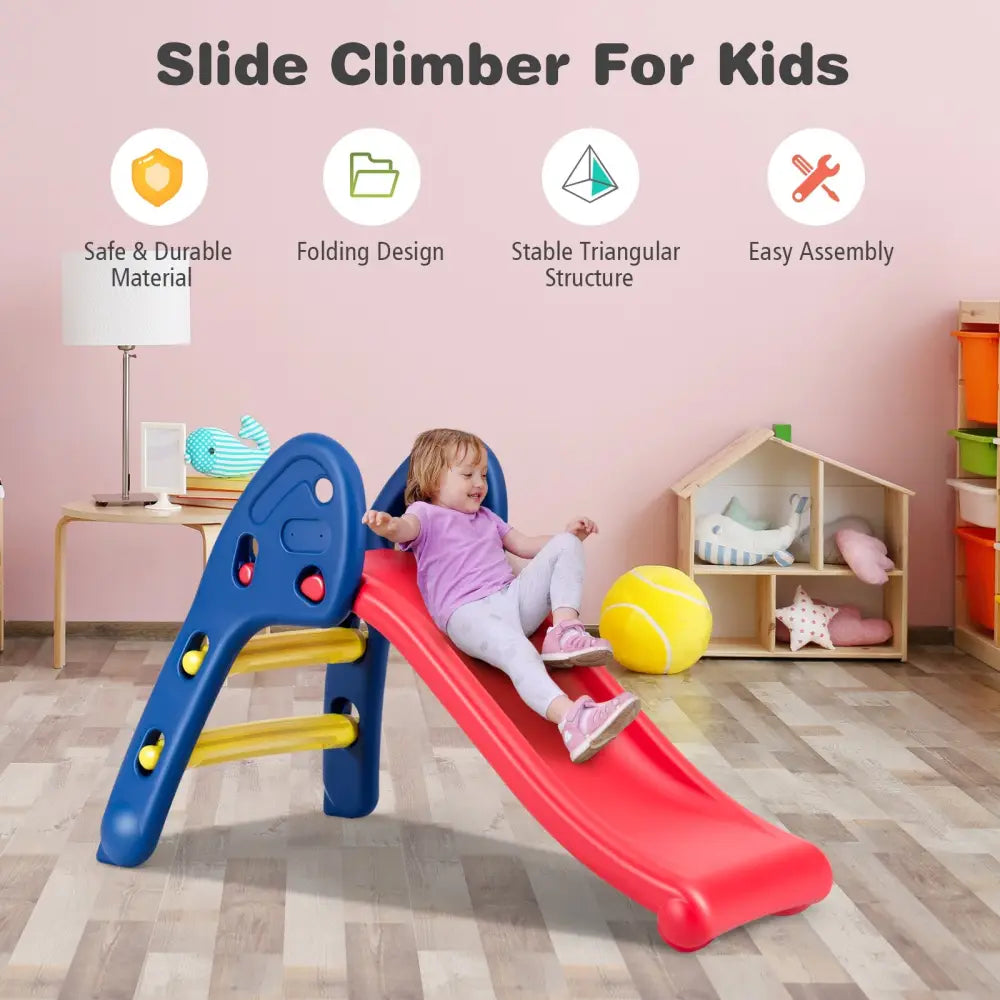 Step 2 Children Folding Plastic Slide - Red - Climbers & Slides