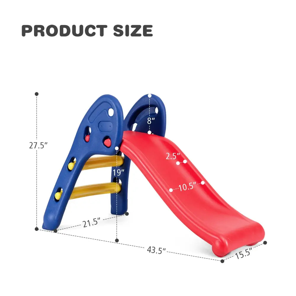 Step 2 Children Folding Plastic Slide - Red - Climbers & Slides
