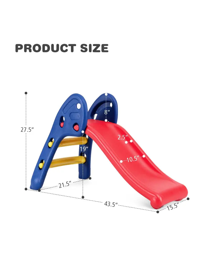 Step 2 Children Folding Plastic Slide - Red - Climbers & Slides