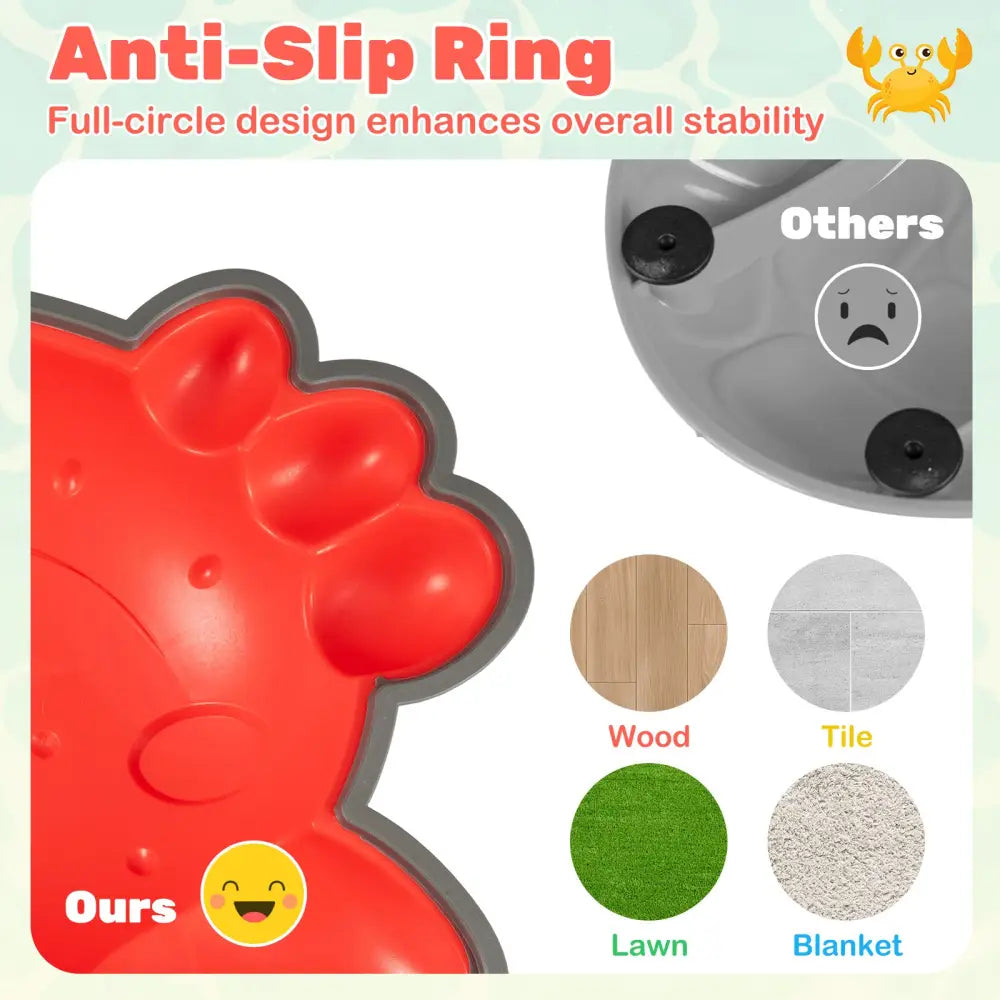 Stepping Stones for Kids 9 Pieces Non-Slip Toddler Stepping Stones Balance Sensory Toys-Multicolor - Multicolor - Lawn