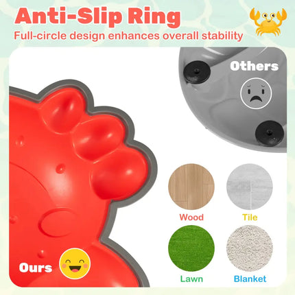Stepping Stones for Kids 9 Pieces Non-Slip Toddler Stepping Stones Balance Sensory Toys-Multicolor - Multicolor - Lawn