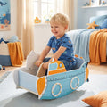 Submarine Wooden Climbing Toy with Rotating Propeller and Rocking Climber - Climbers & Slides