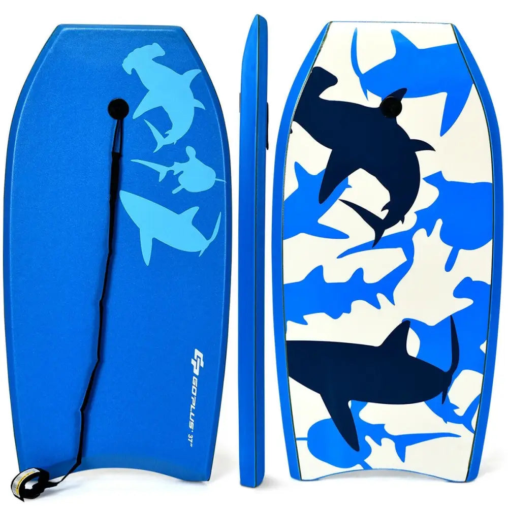Super Bodyboard Surfing with EPS Core Boarding-L - Blue - Surfing