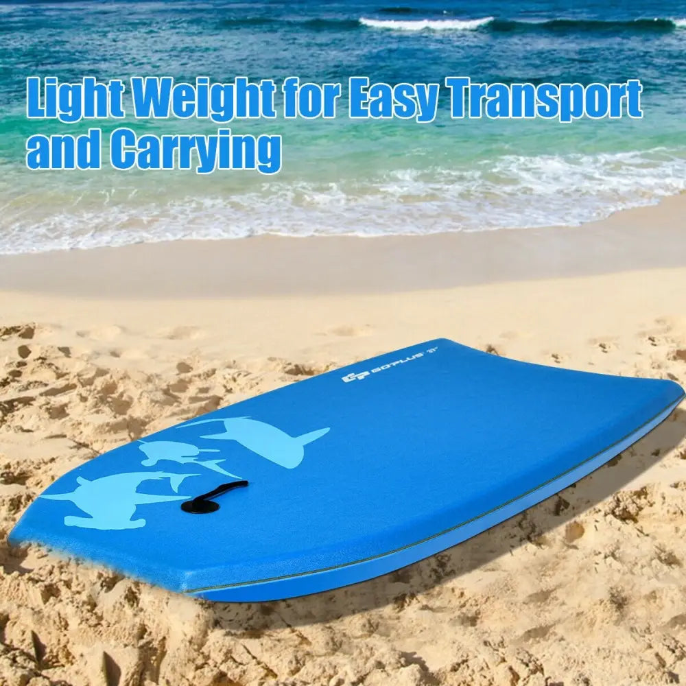 Super Bodyboard Surfing with EPS Core Boarding-L - Blue - Surfing