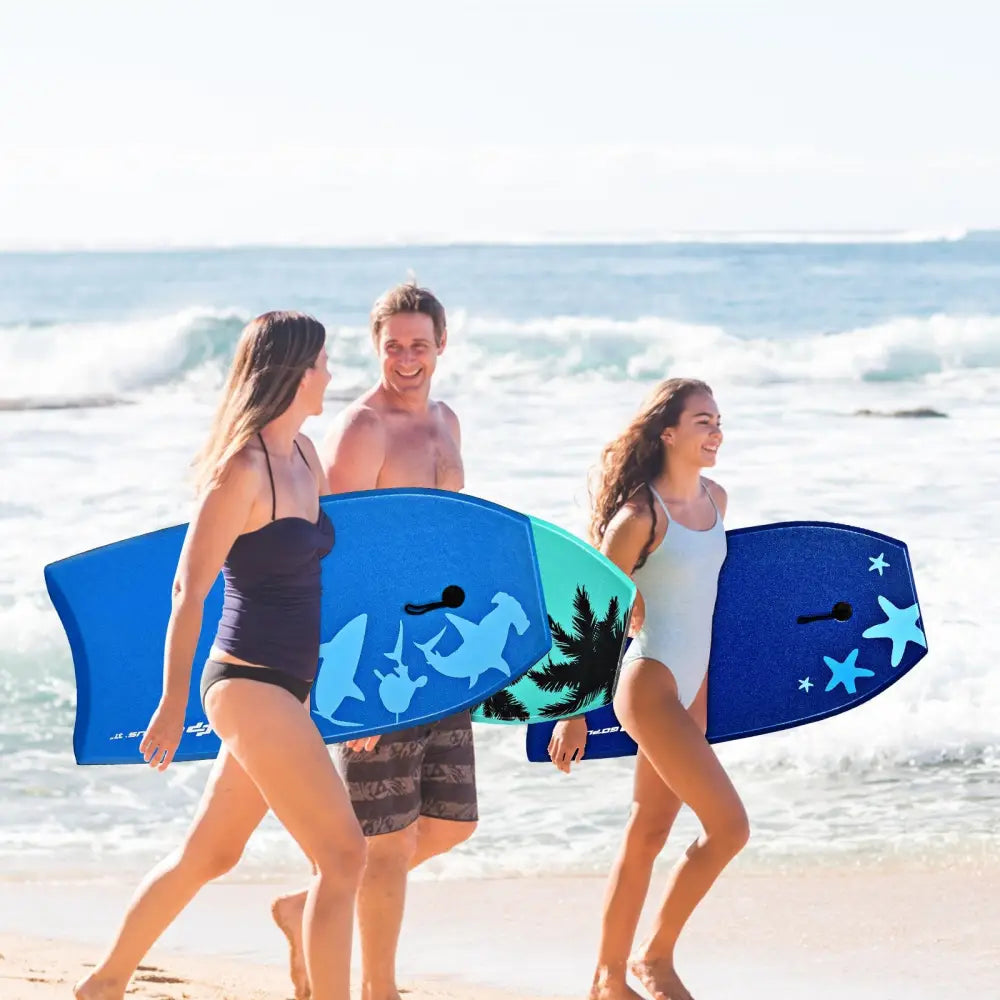 Super Bodyboard Surfing with EPS Core Boarding-L - Blue - Surfing