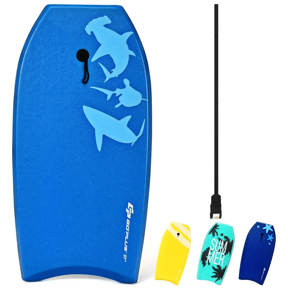 Super Bodyboard Surfing with EPS Core Boarding-L - Blue - Surfing