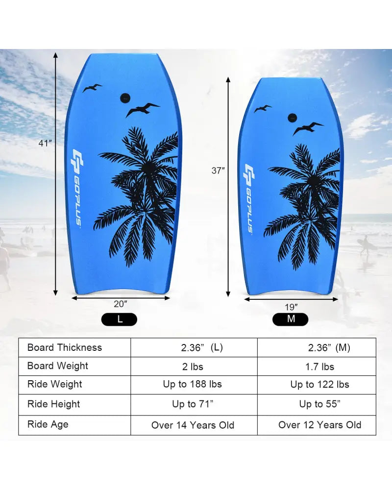 Super Lightweight Bodyboard Surfing with Leash EPS Core Boarding-L - Surfing