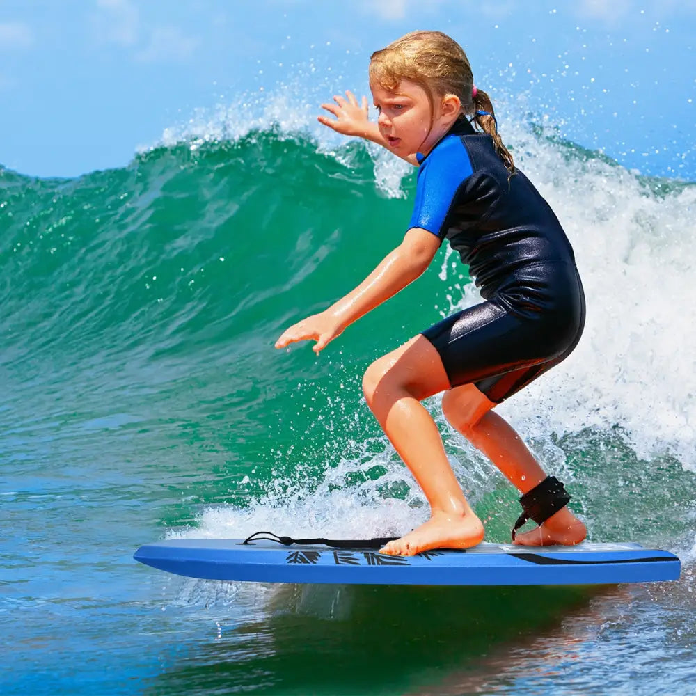 Super Lightweight Bodyboard Surfing with Leash EPS Core Boarding-M - Surfing