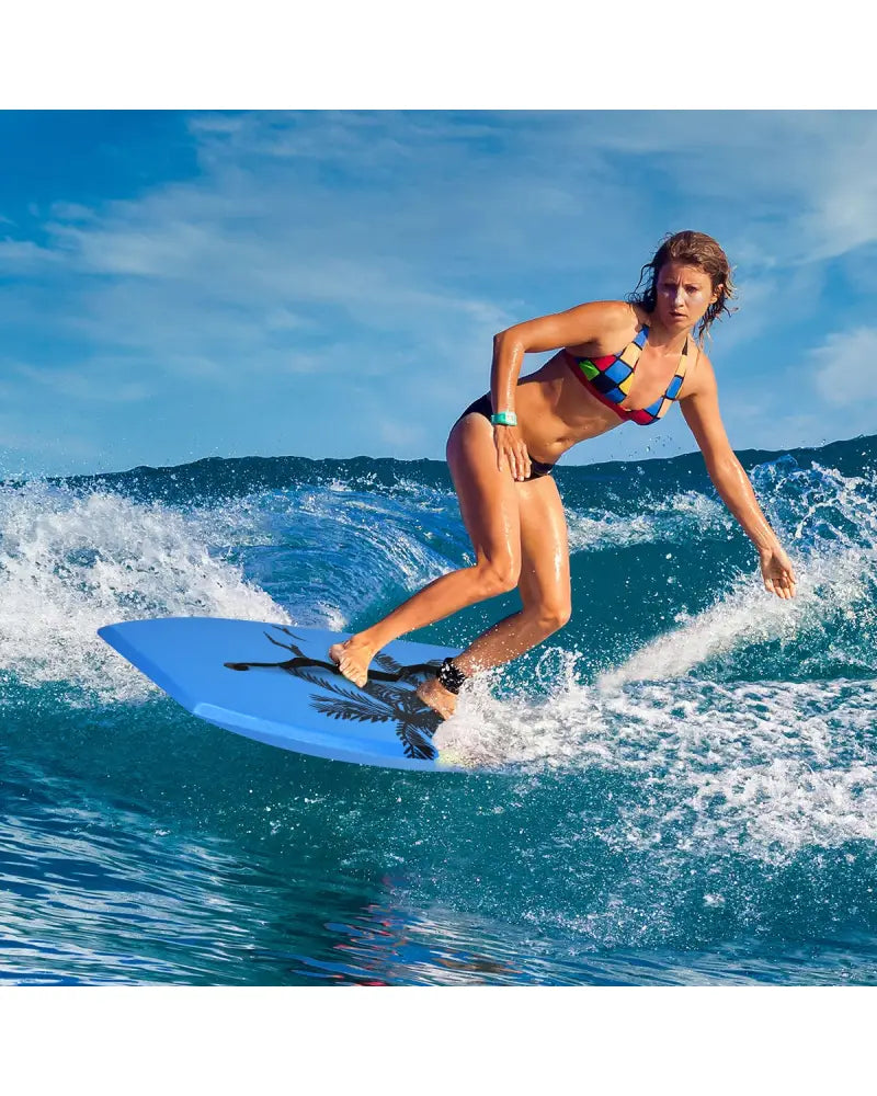 Super Lightweight Bodyboard Surfing with Leash EPS Core Boarding-M - Surfing