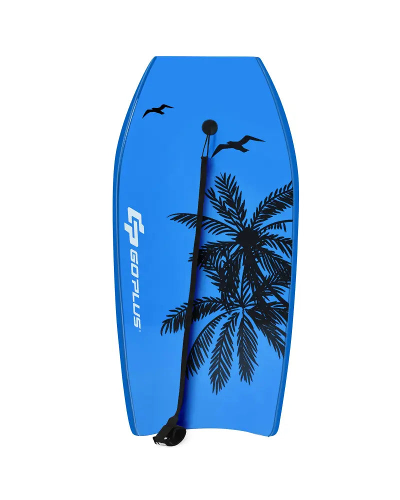 Super Lightweight Bodyboard Surfing with Leash EPS Core Boarding-S - Blue - Surfing